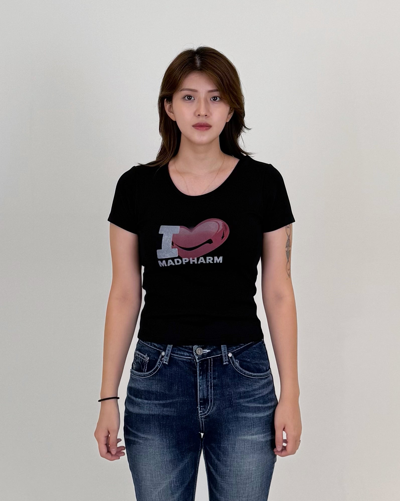 FEMALE SLIM FIT SHIRT 001 BLACK