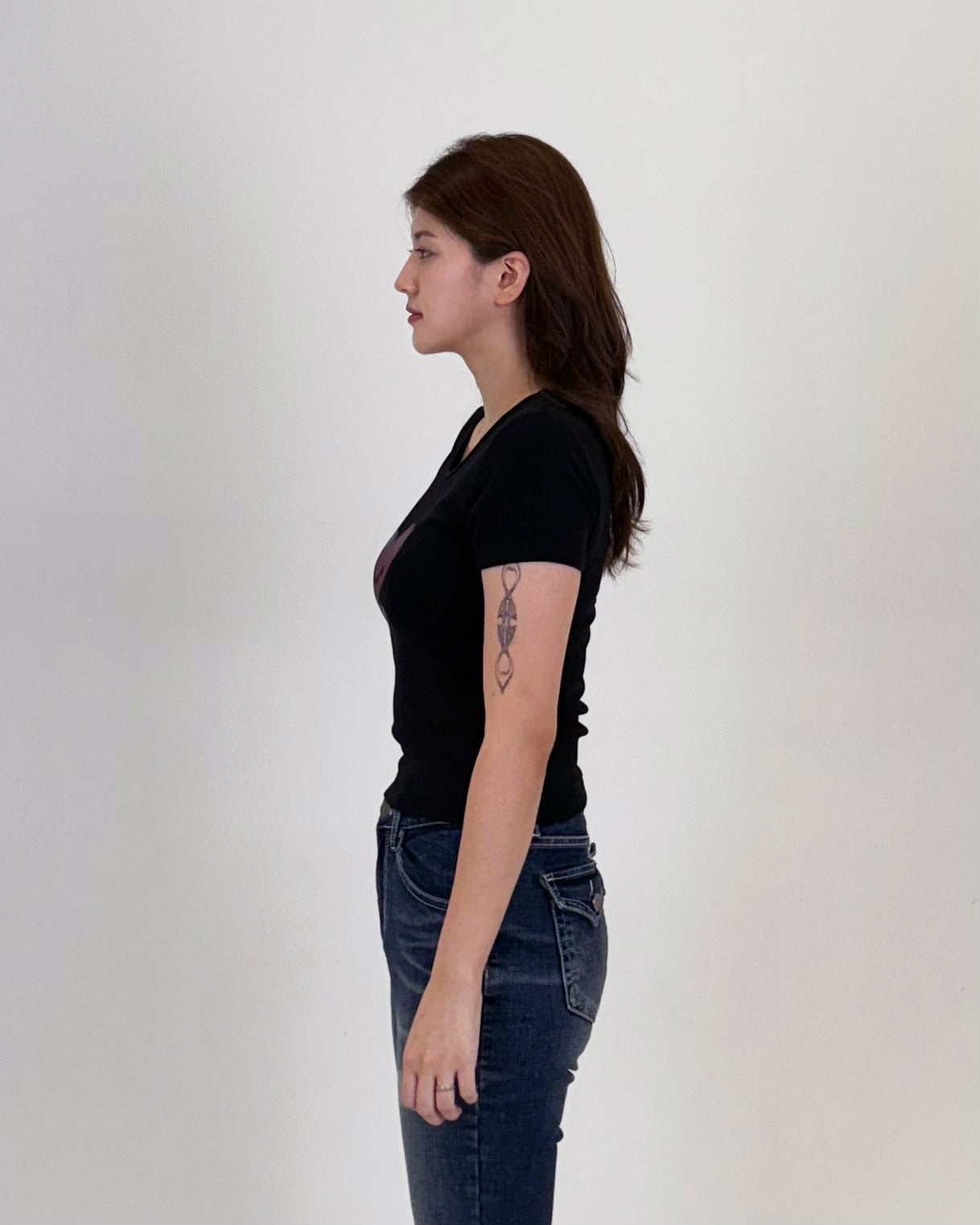 FEMALE SLIM FIT SHIRT 001 BLACK