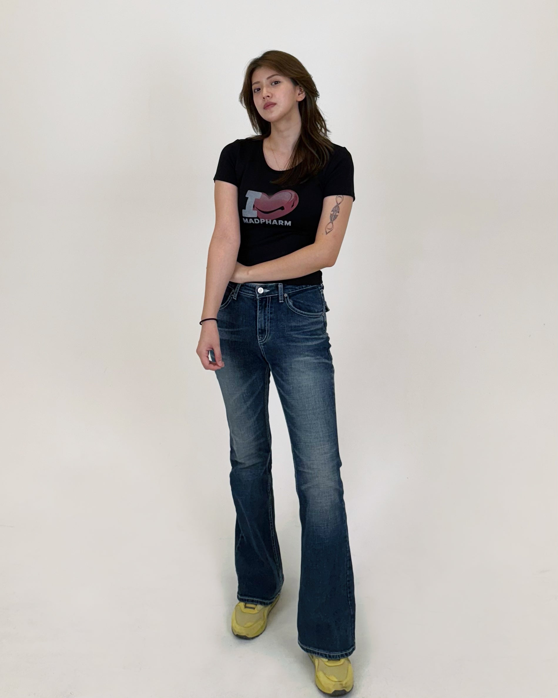 FEMALE SLIM FIT SHIRT 001 BLACK