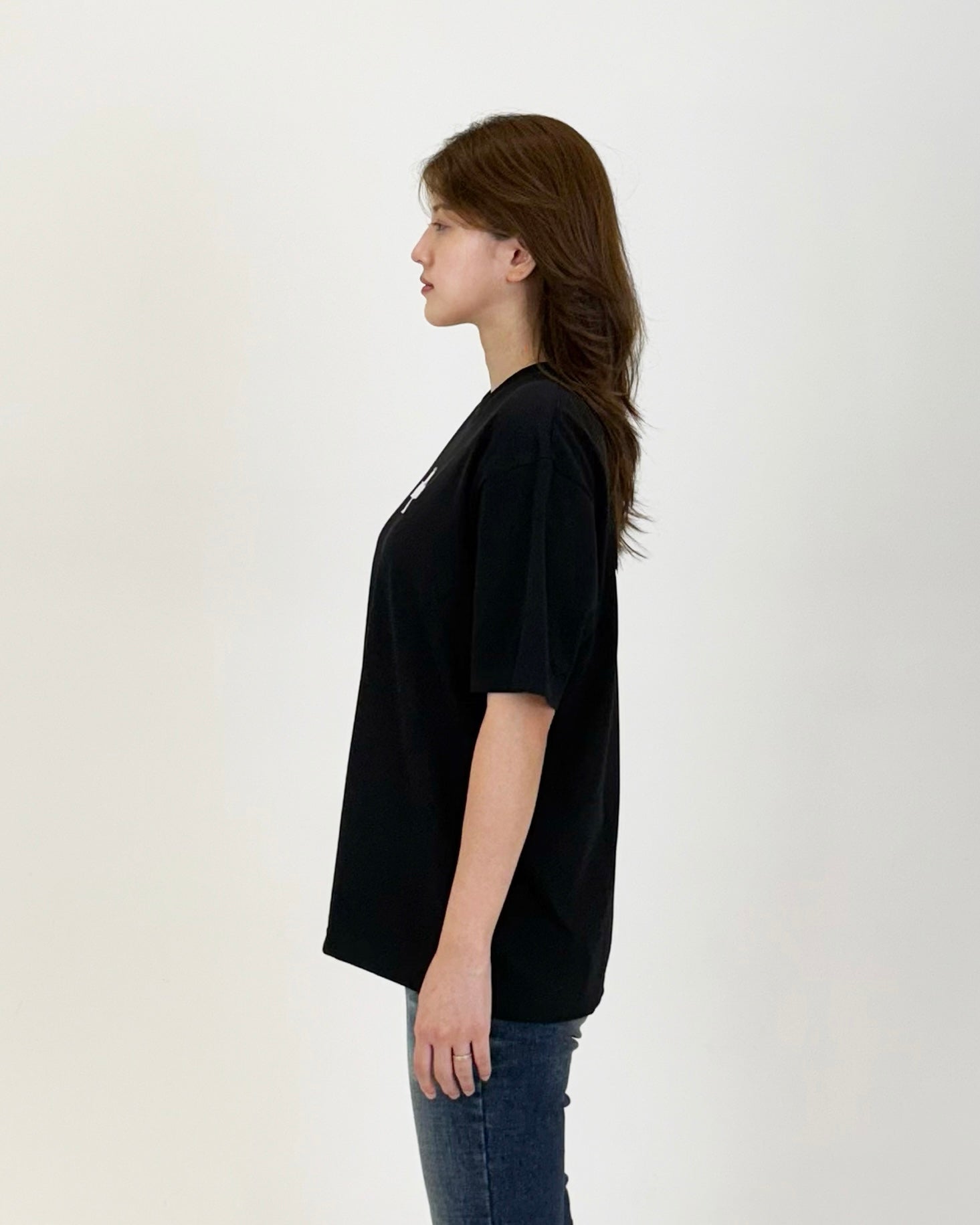 CROPPED T-SHIRT 001 BLACK