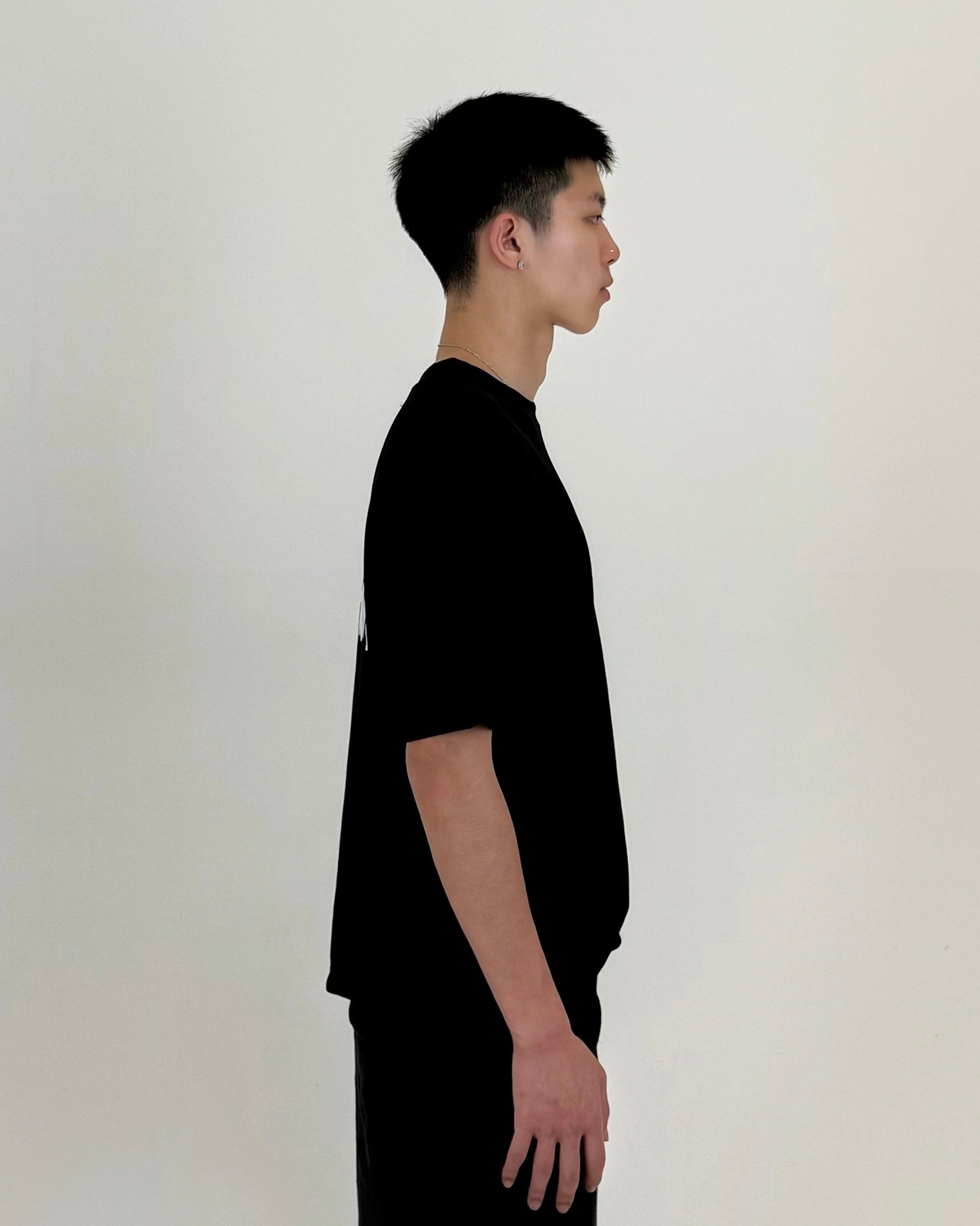 CROPPED T-SHIRT 001 BLACK
