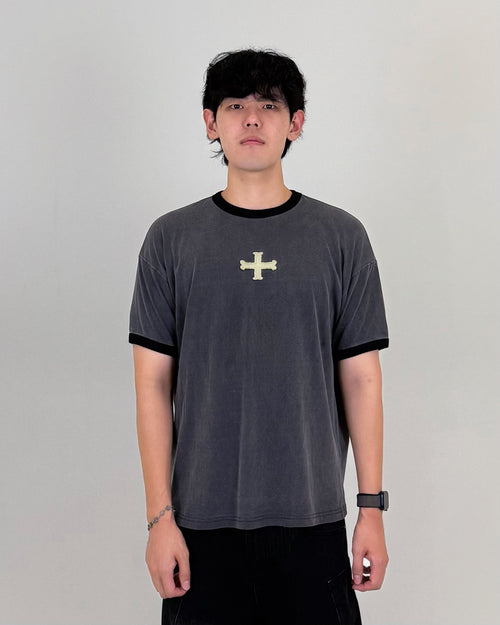 RINGER T-SHIRT 001 BLACK