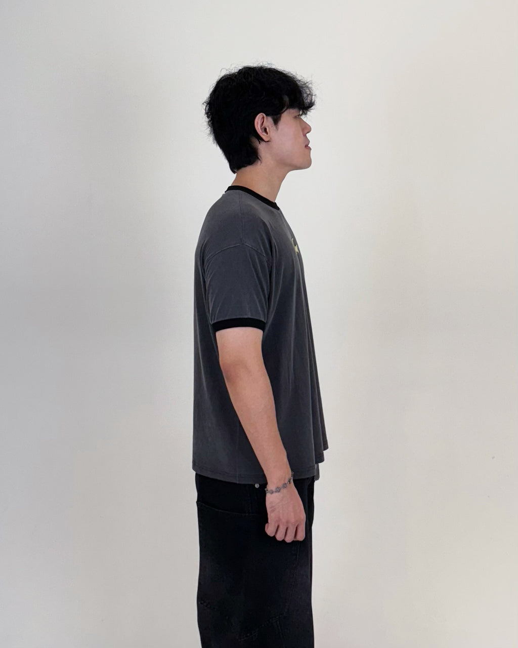 RINGER T-SHIRT 001 BLACK