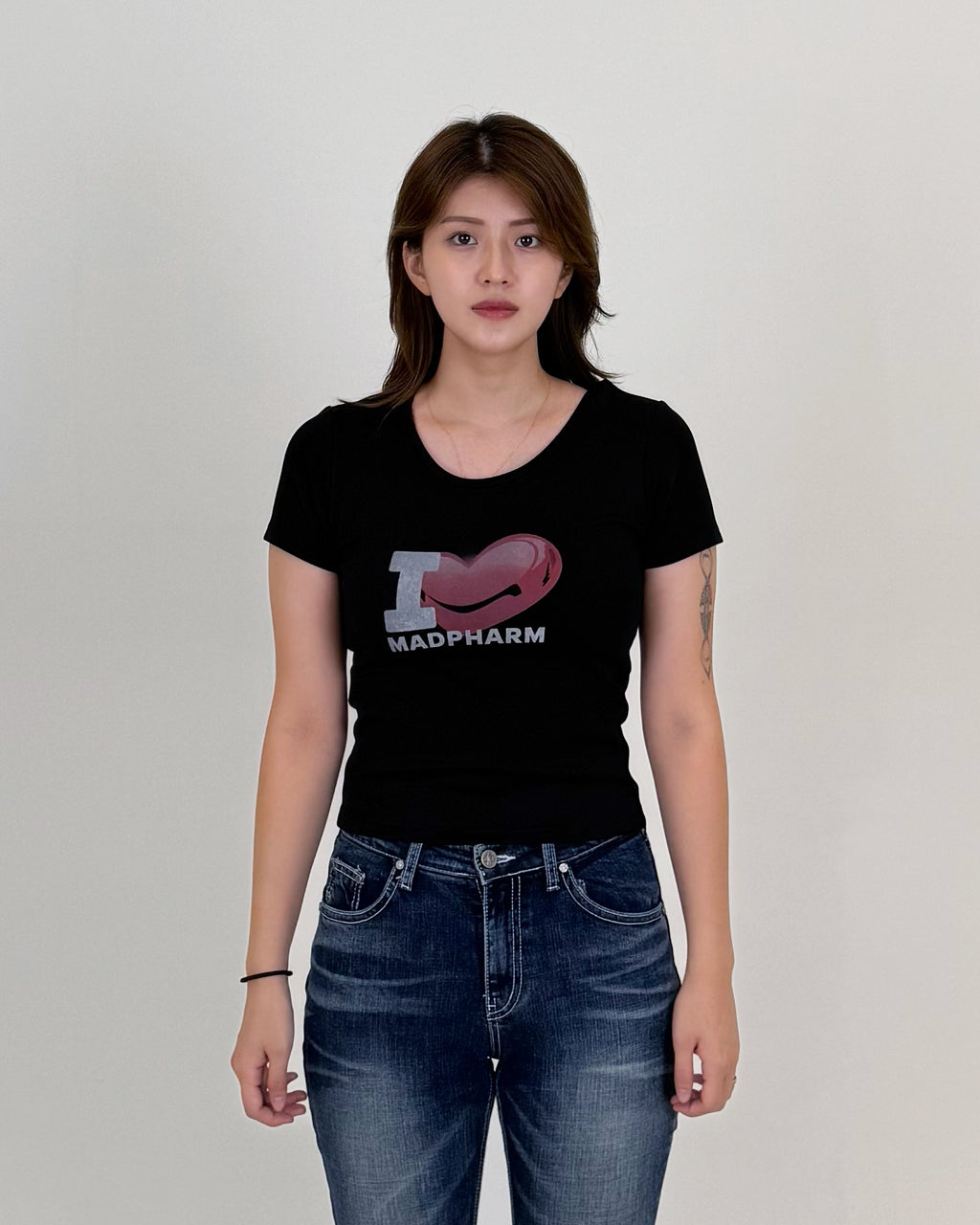 FEMALE SLIM FIT SHIRT 001 BLACK