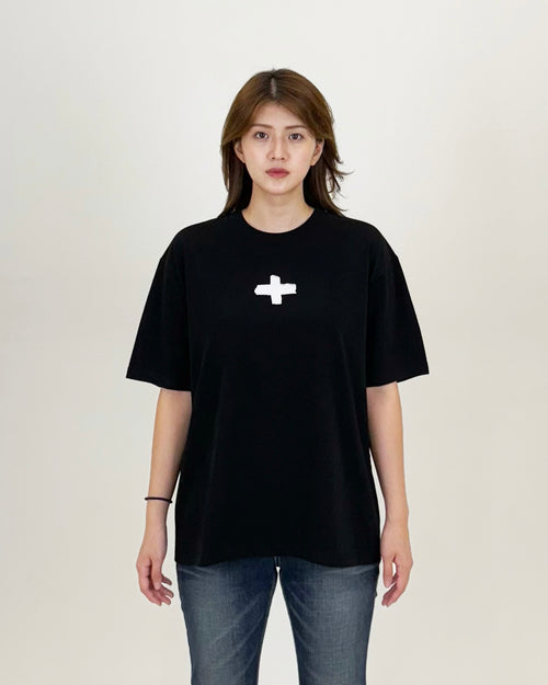 CROPPED T-SHIRT 001 BLACK