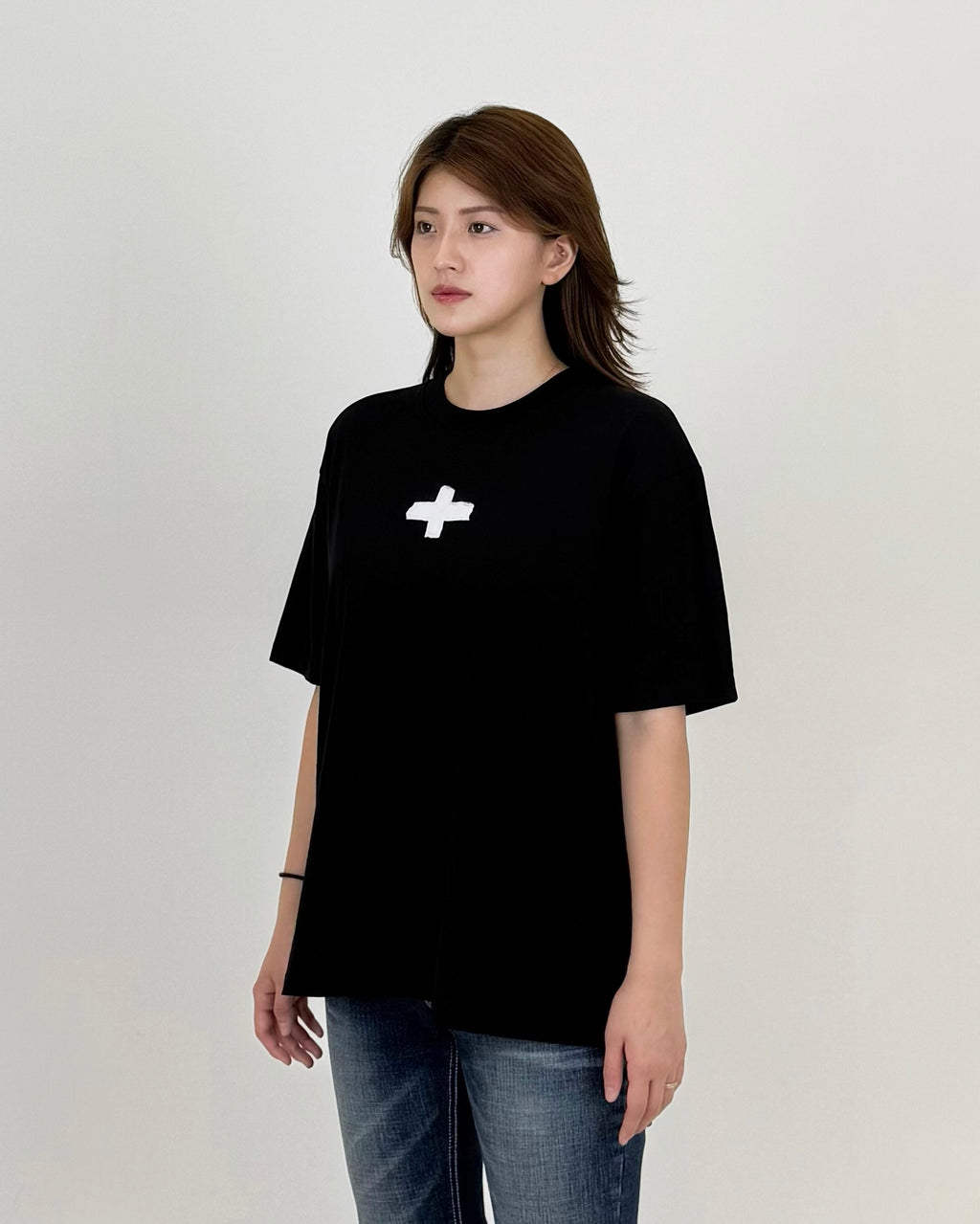 CROPPED T-SHIRT 001 BLACK