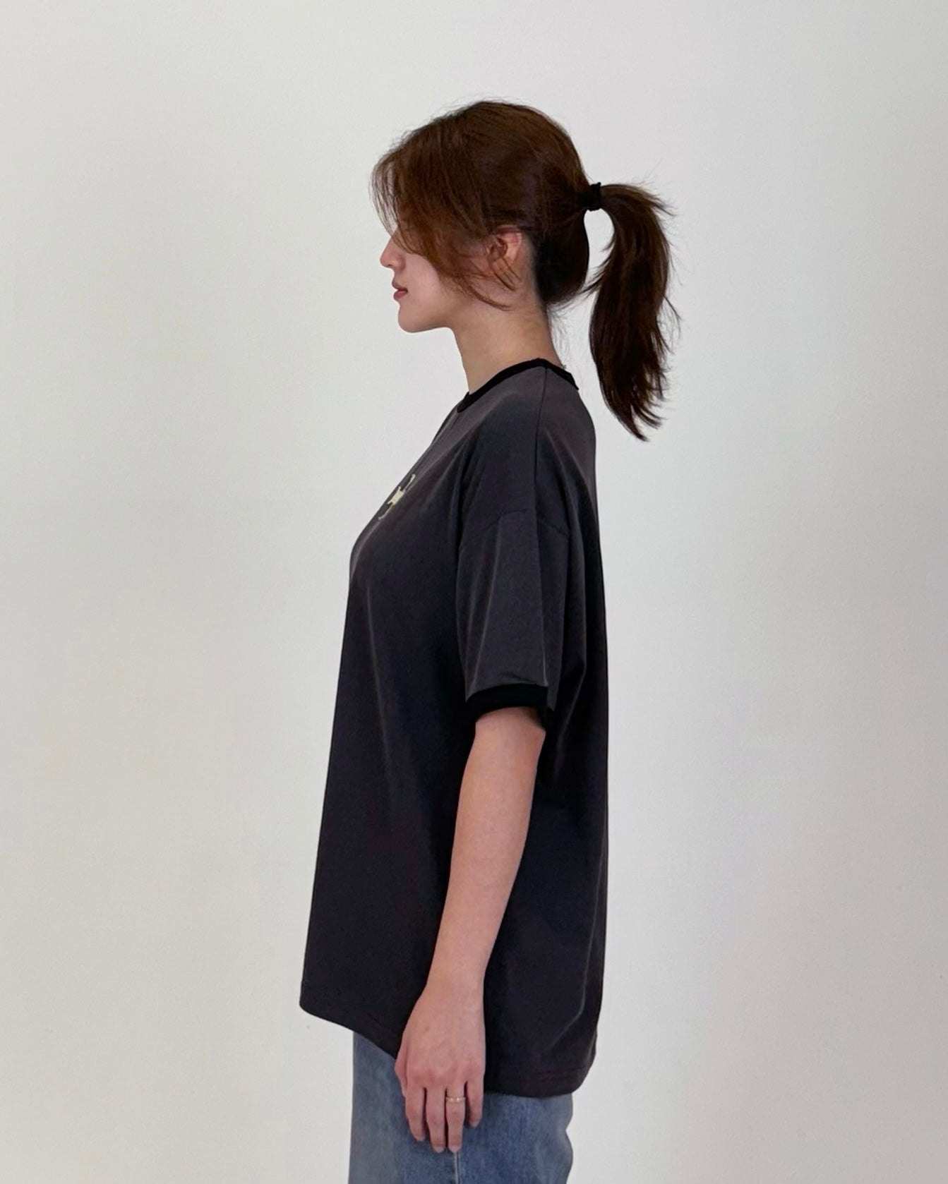 RINGER T-SHIRT 001 BLACK