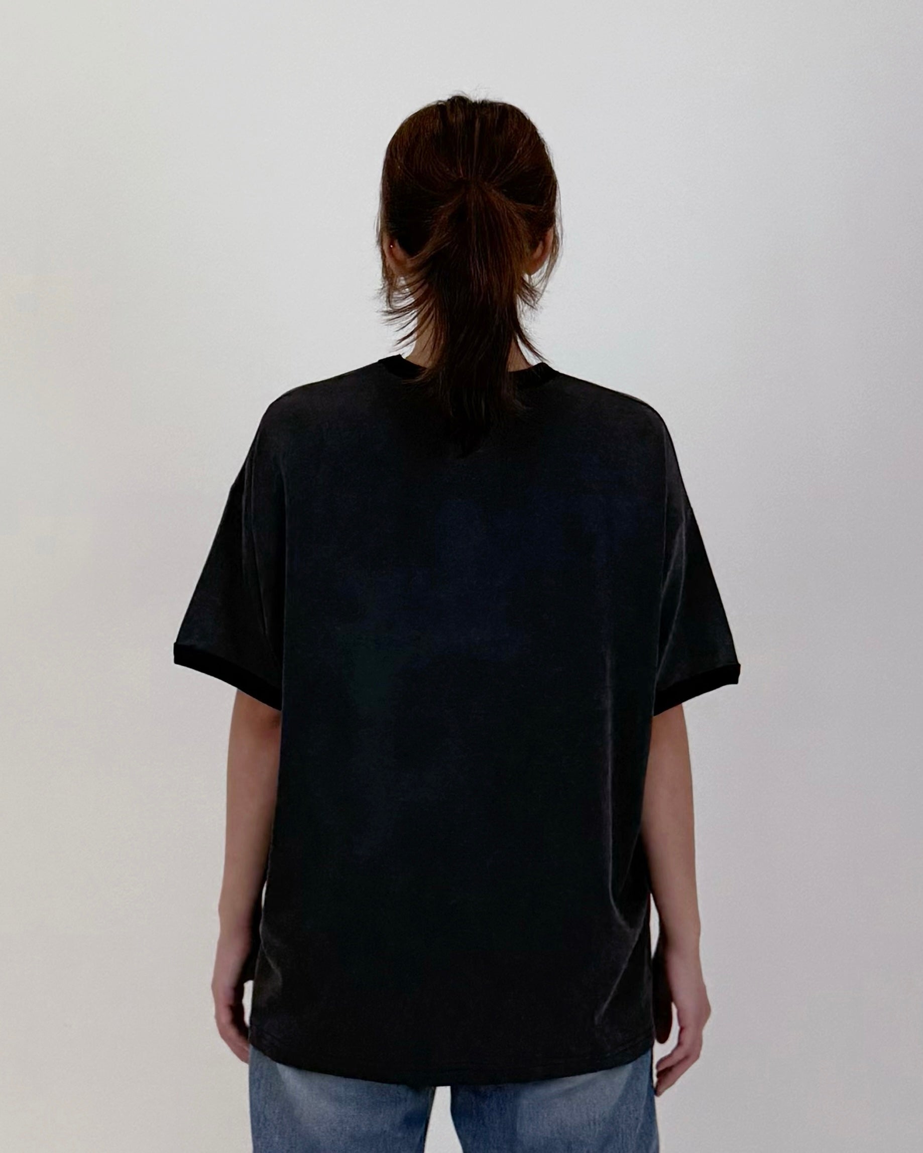 RINGER T-SHIRT 001 BLACK